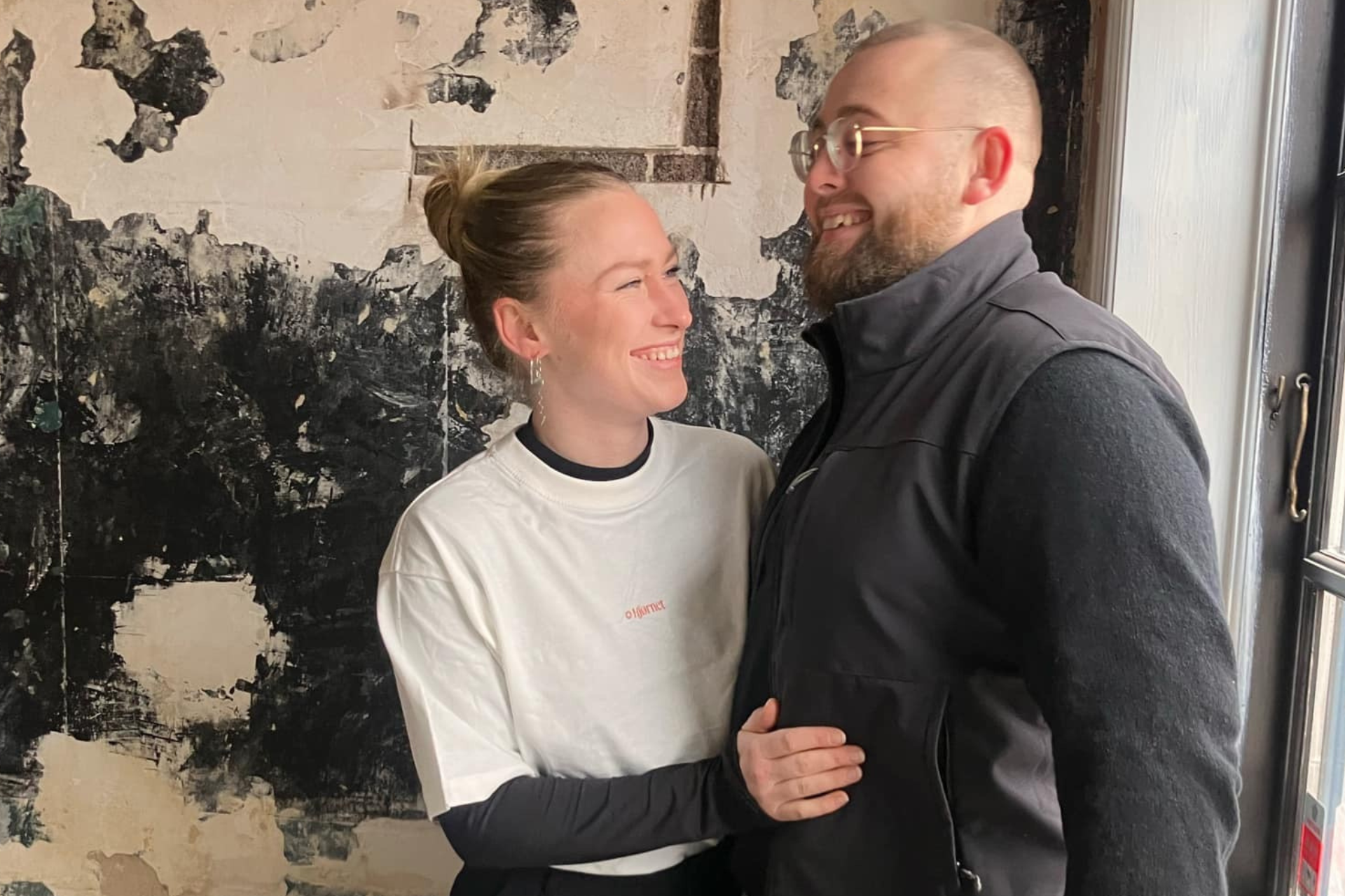 Forpagterparret Christina Ivang og Mathias Smed. Privat foto.